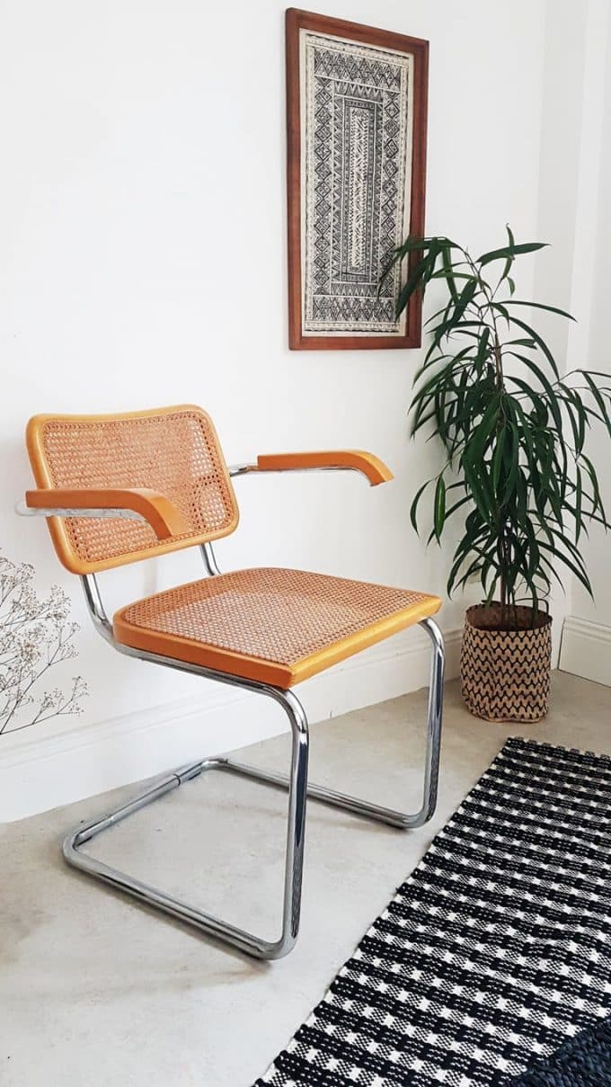 cannage métal Chaise cesca B64 Marcel Breuer blog déco clemaroundthecorner