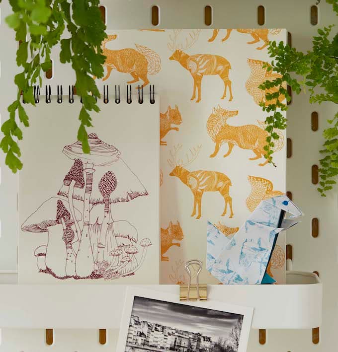 truffaut x atelier mouti collection coloriage papeterie foret - blog déco - clem around the corner