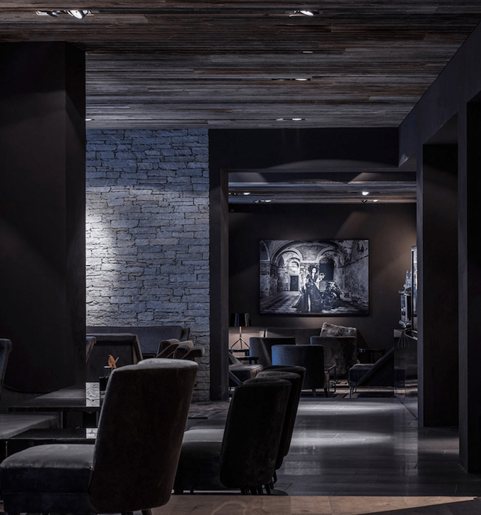 hôtel chic en pleine montagne bar lounge classe blog déco clem around the corner