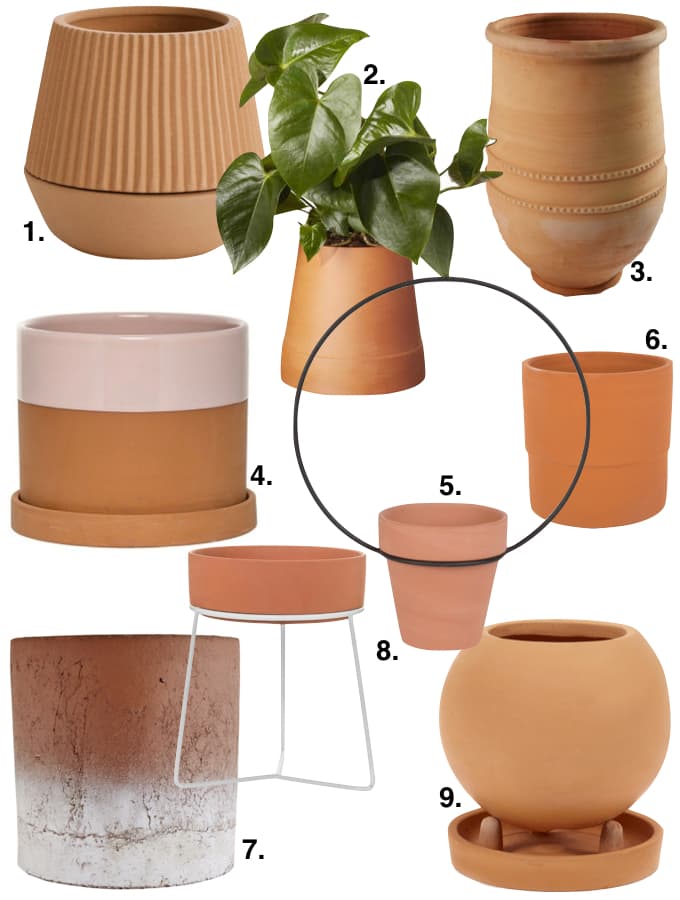 couleur terracotta pot terre jardin vase plantes blog deco clem around the corner