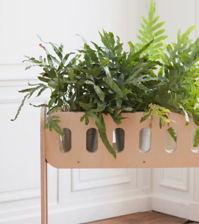 jardiniere scandinave bois brut - blog déco - Clem Around The Corner