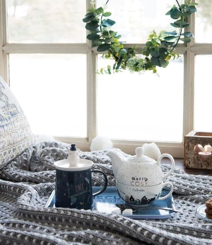 passer son appartement en mode hiver plaid pause thé goûter gâteau blog déco clem around the corner