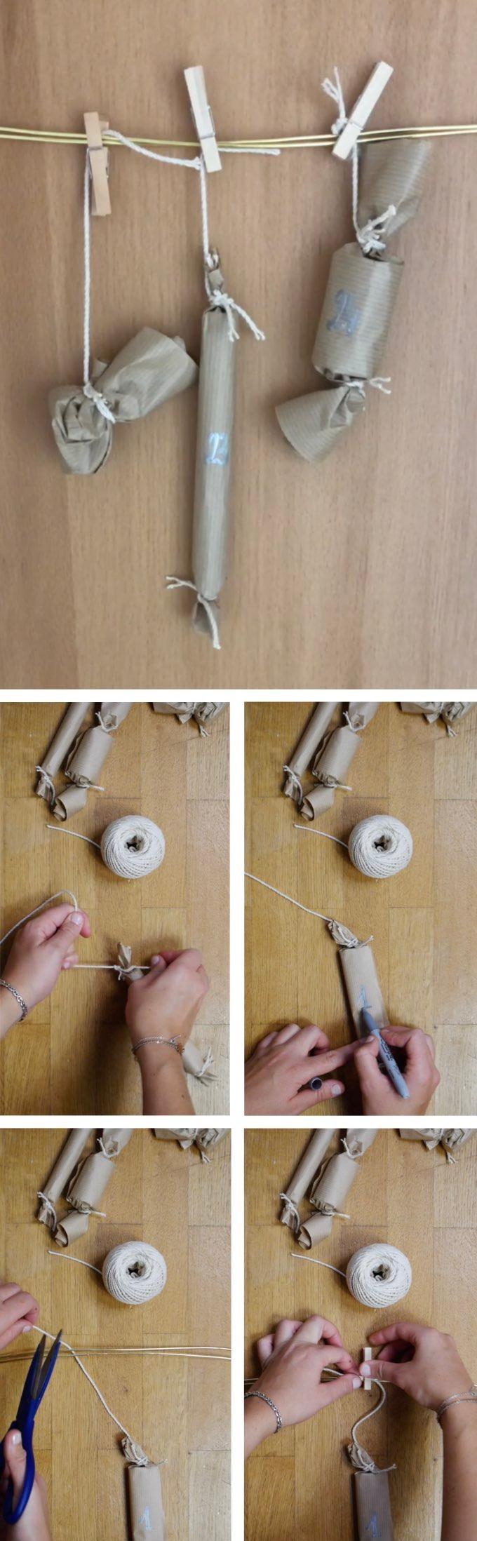 calendrier avent diy cadeaux à décrocher blog déco clem around the corner