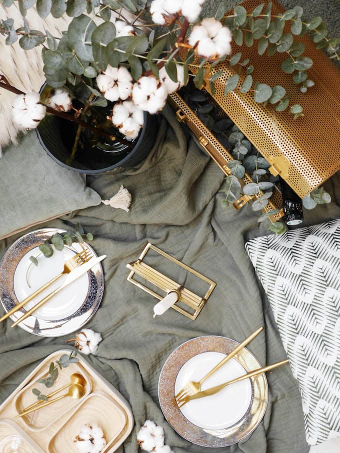diner romantique de Noël pique-nique chic hiver - blog déco - Clem around the corner