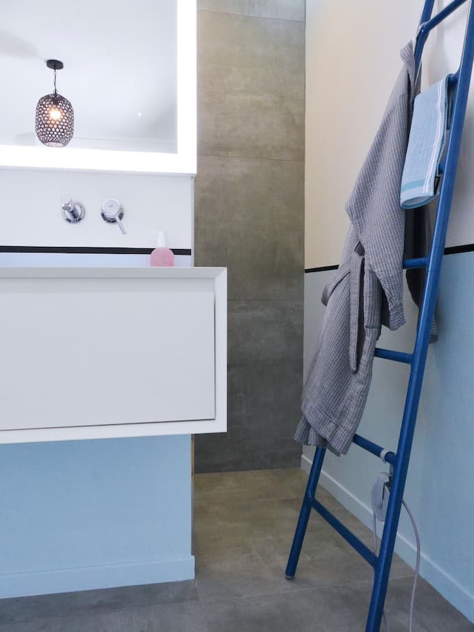 avant après salle de bain style chambre hotel- blog déco - clem around the corner