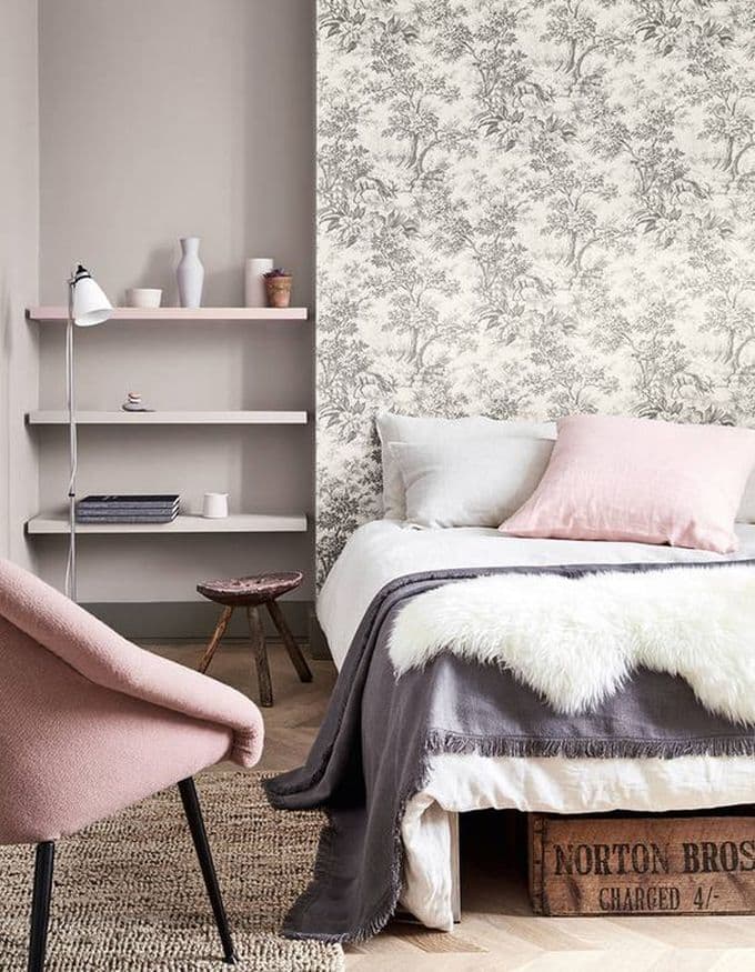 aménagement chambre à coucher feng shui chambre pastel tendance rose -blog déco- clem around the corner