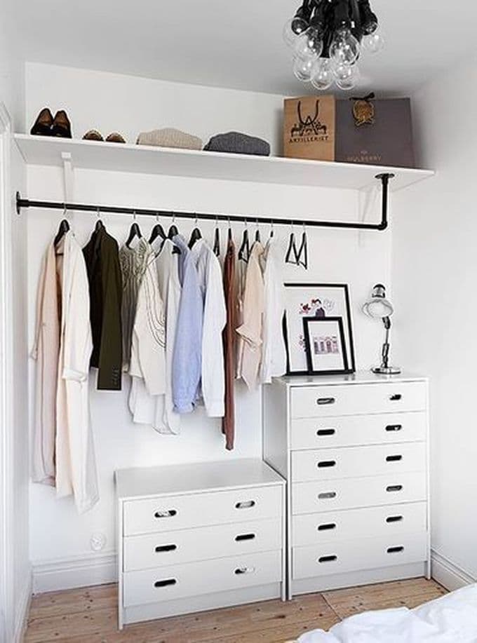 aménagement chambre à coucher feng shui chambre dressing organisé blanc -blog déco- clem around the corner
