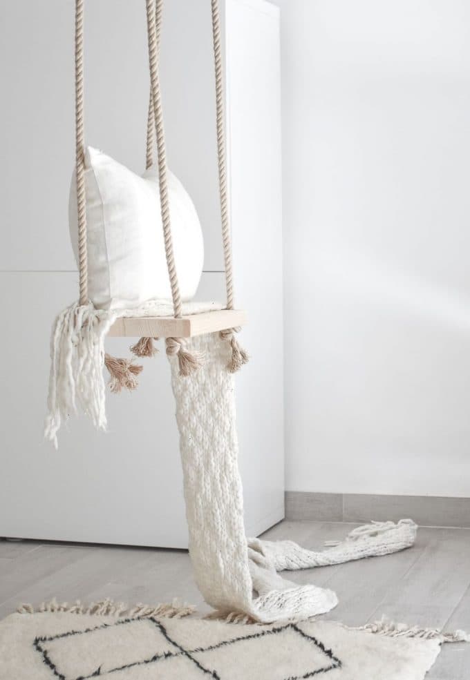 DIY balançoire intérieure bricolage facile design - blog déco - clem around the corner