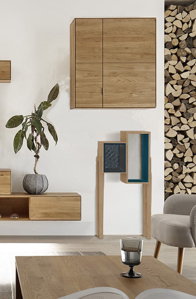 habitat connect salon bois meuble design bluetooth fauteuil gris - blog déco - clem around the corner