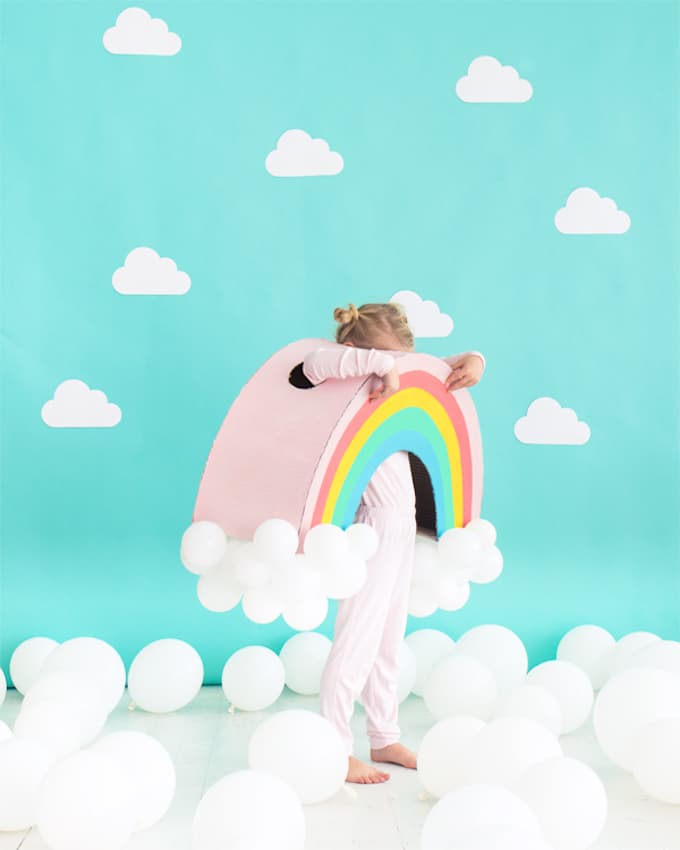 joli déguisement diy pour fille ou garçon do it yourself création carton ballons