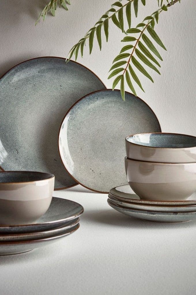 assiette bol dégradé bleu beige déco naturelle blog déco