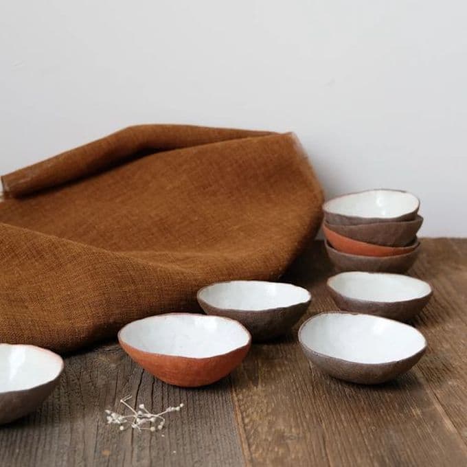 coupelle marron terracotta ambiance rustique artisanale