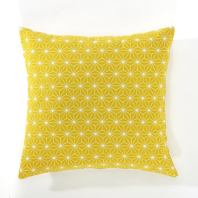 housse de coussin déco jaune citron pop