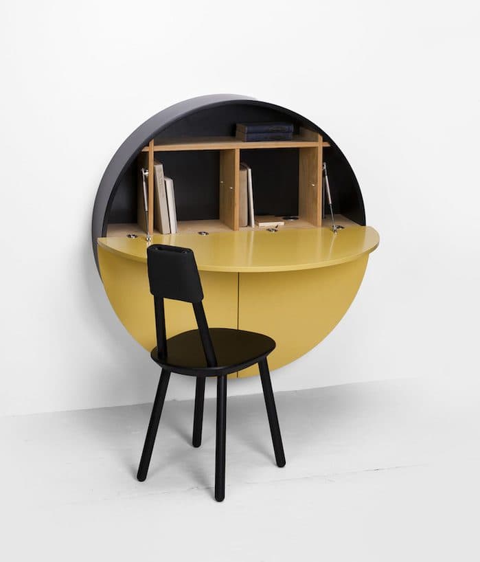 Bureau mural Pill fixé au mur