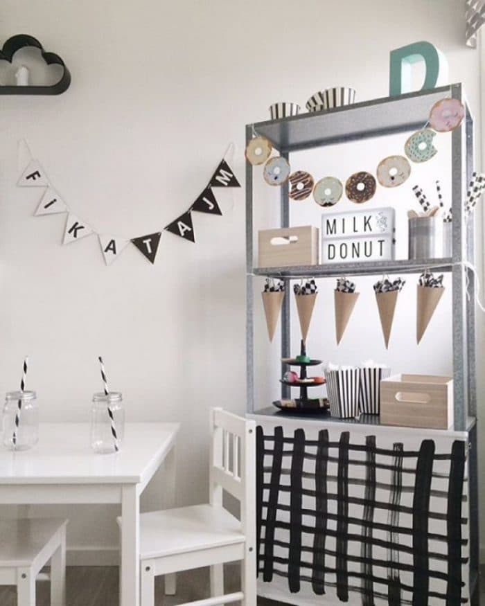 fabriquer un meuble stand dinette pour enfant