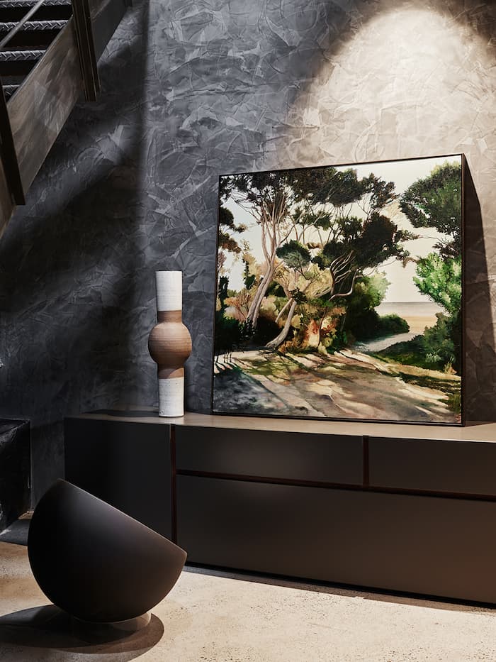 un loft cosy comme une galerie d'art