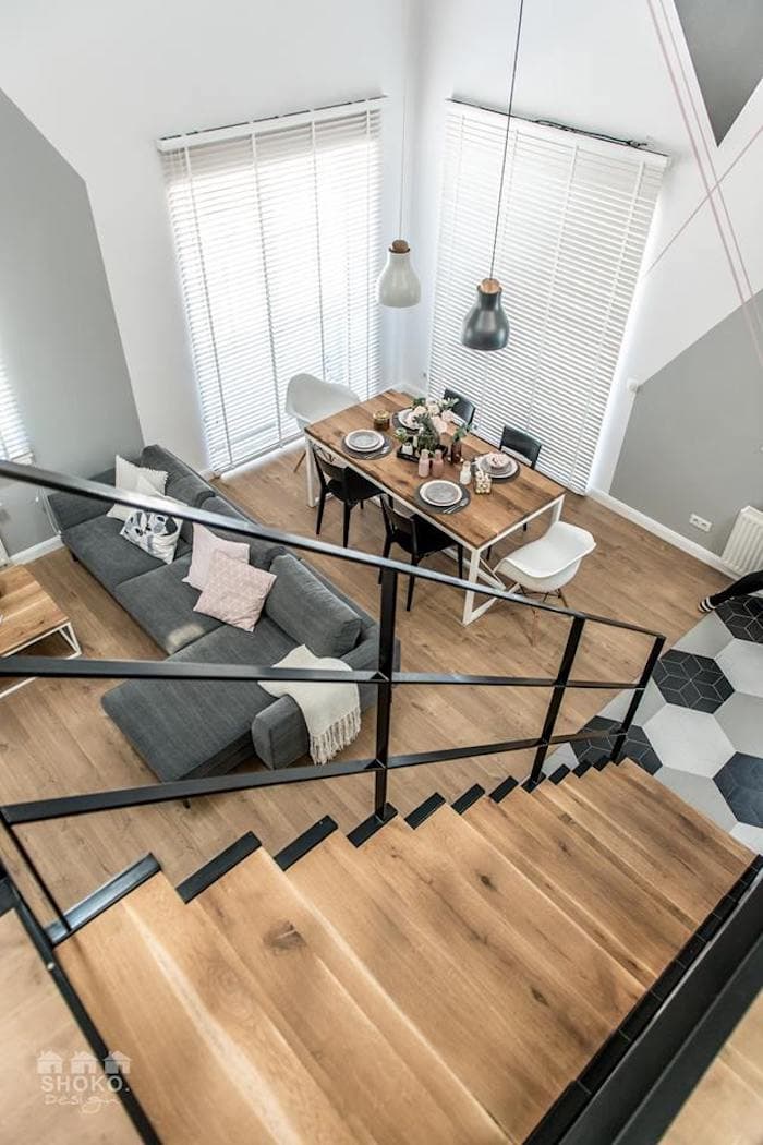 loft scandinave style industriel moderne