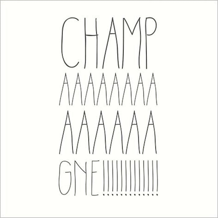 champagne diy carte de voeux