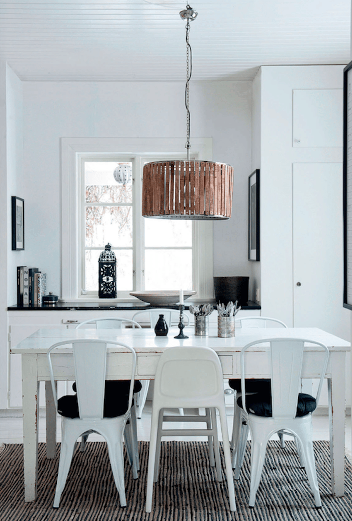 décoration monochrome scandinave bohème intérieur blanc