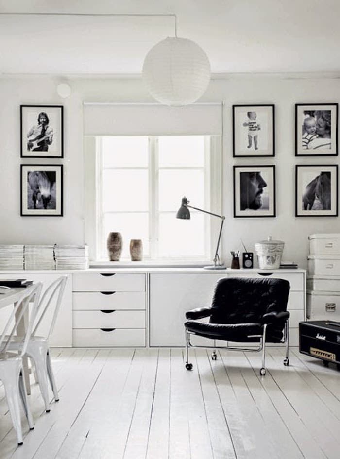 maison noir et blanc