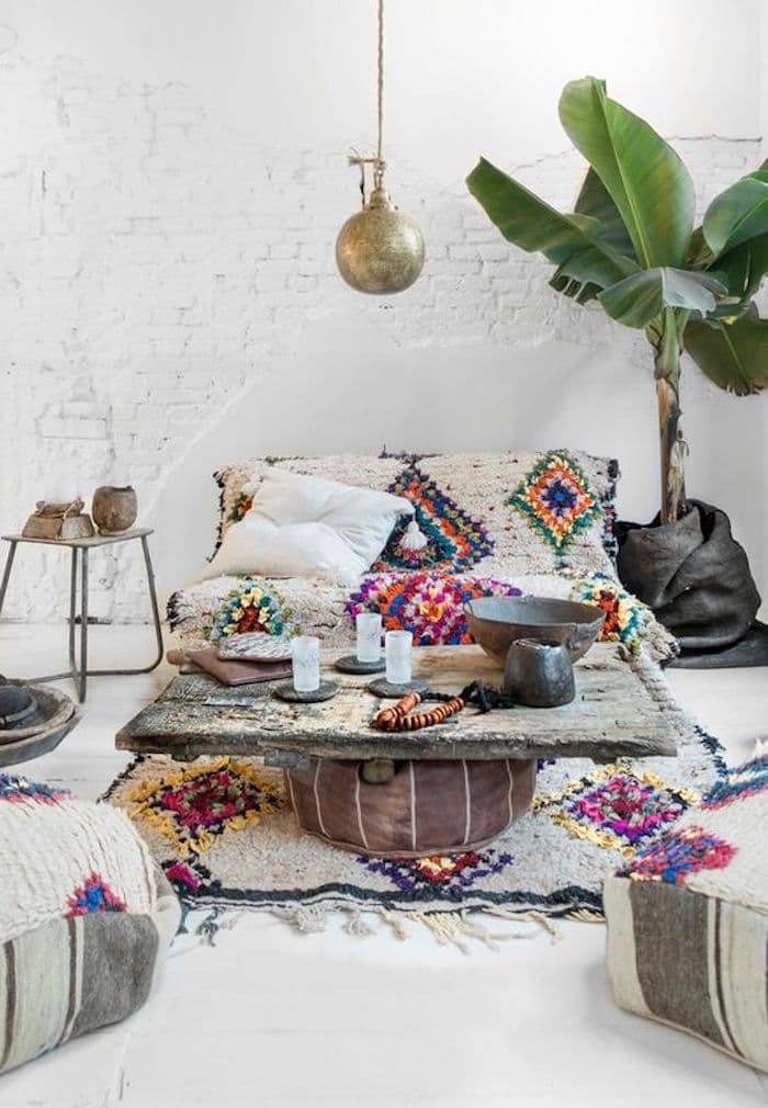 salon bohème multicolore inde salon boho boheme couleurs