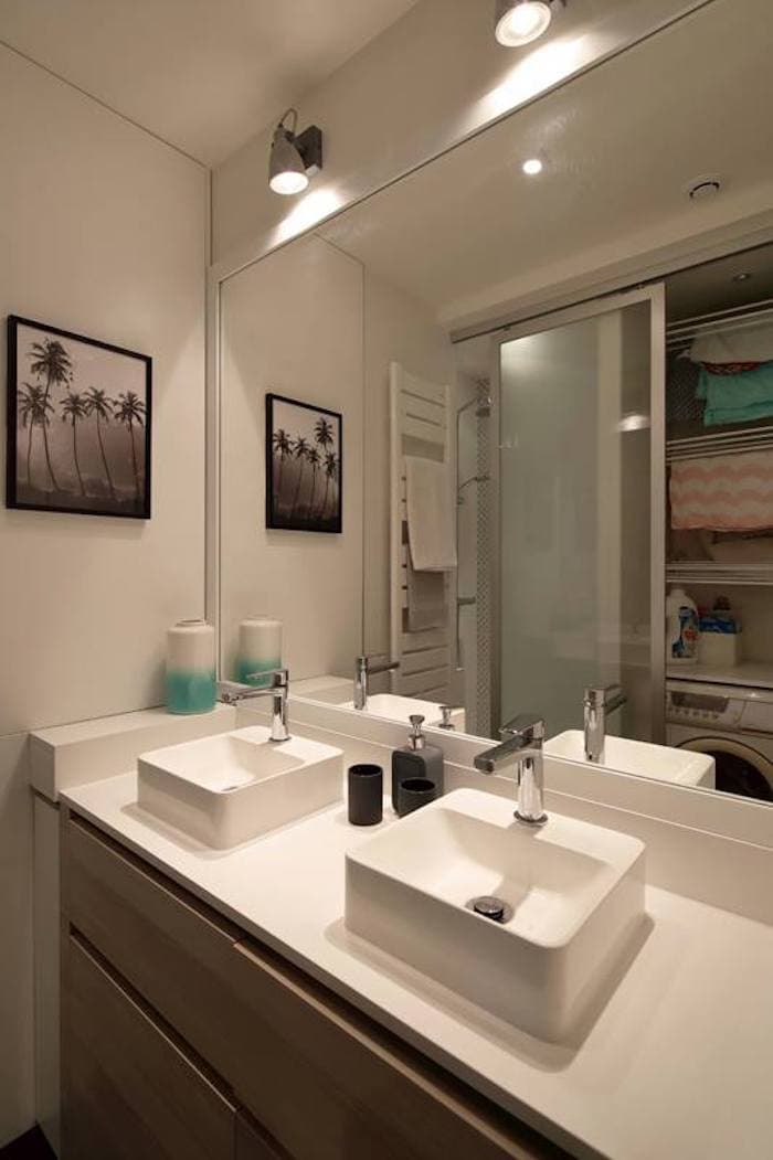 appartement chic parisien salle de bain