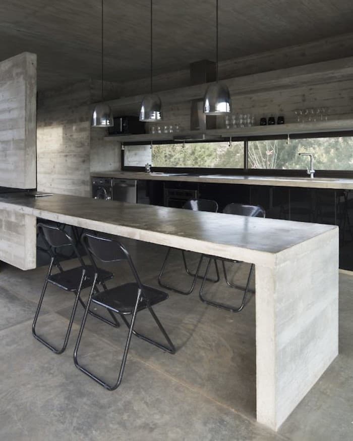 maisons sans étage cuisine salle à manger épuré design