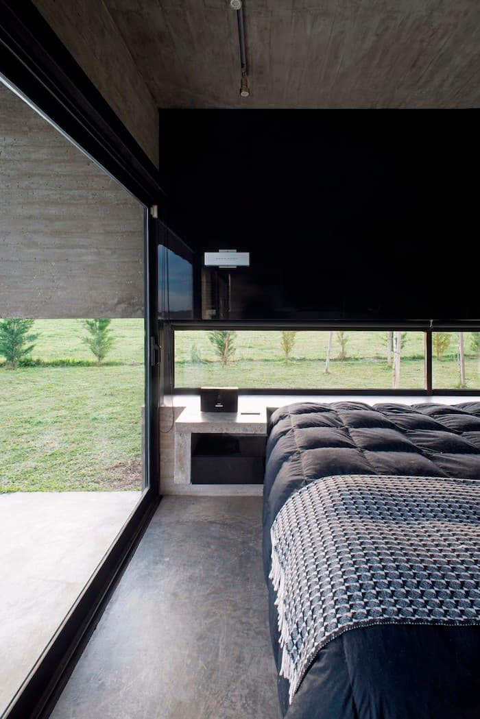 maison sans étage chambre adulte ouverture jardin
