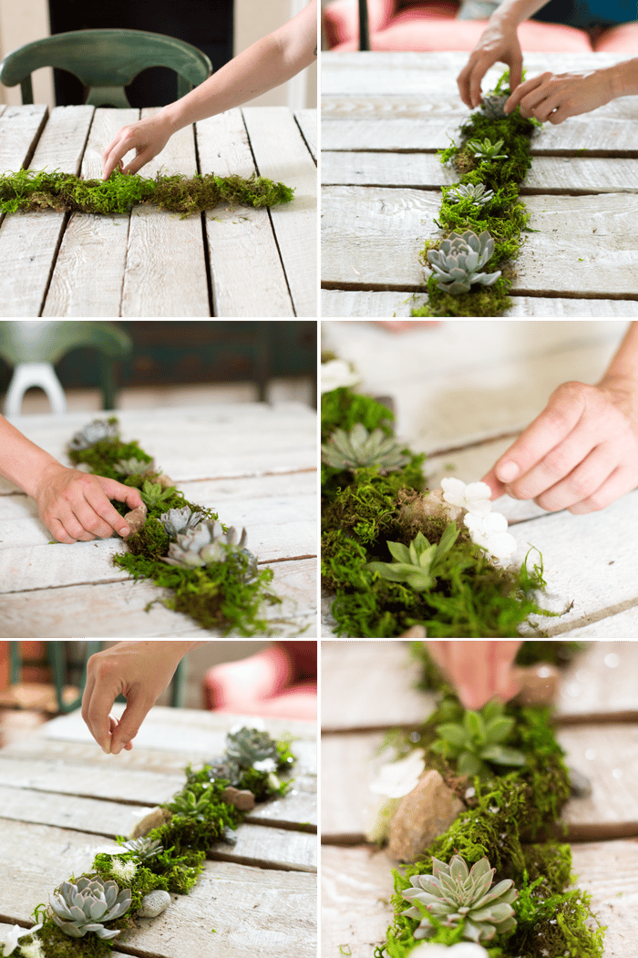 comment fabriquer son centre de table inspiration nature pour mariage et baptème