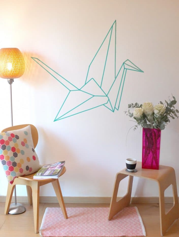 déco fluo dans le salon style scandinave