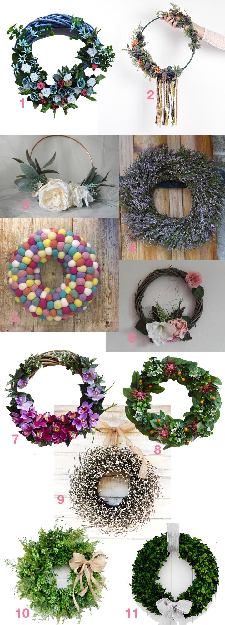 décorer une porte couronne de fleurs blog décoration clem around the corner