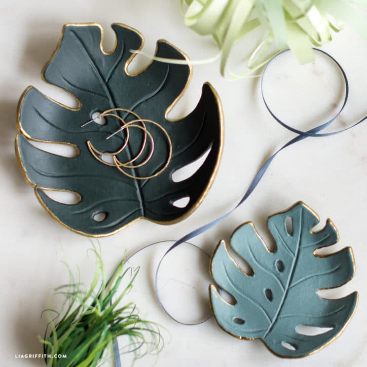 vide poche plateau argile diy deco tendance tropicale