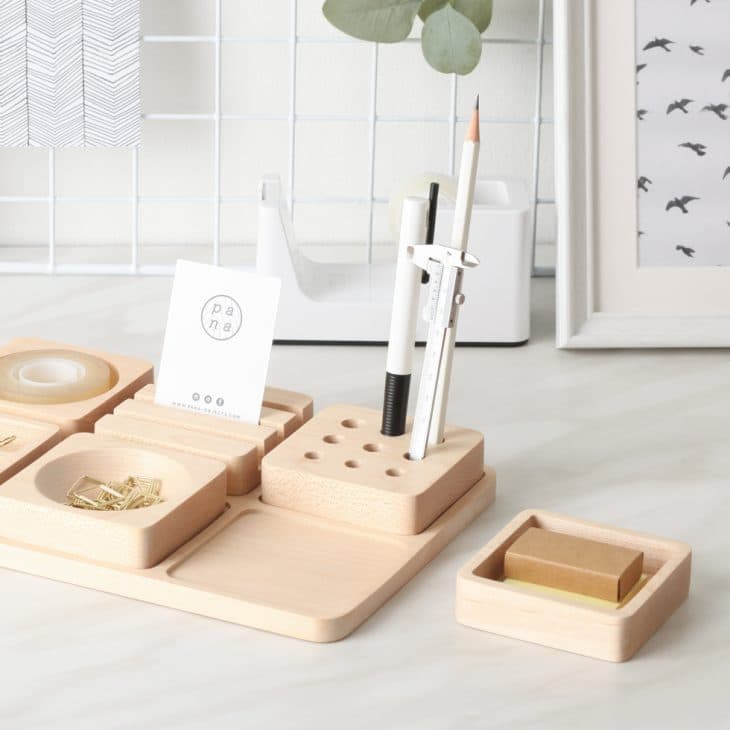 pana objects bois blog deco stationnery fourniture boite bureau rangement tofu