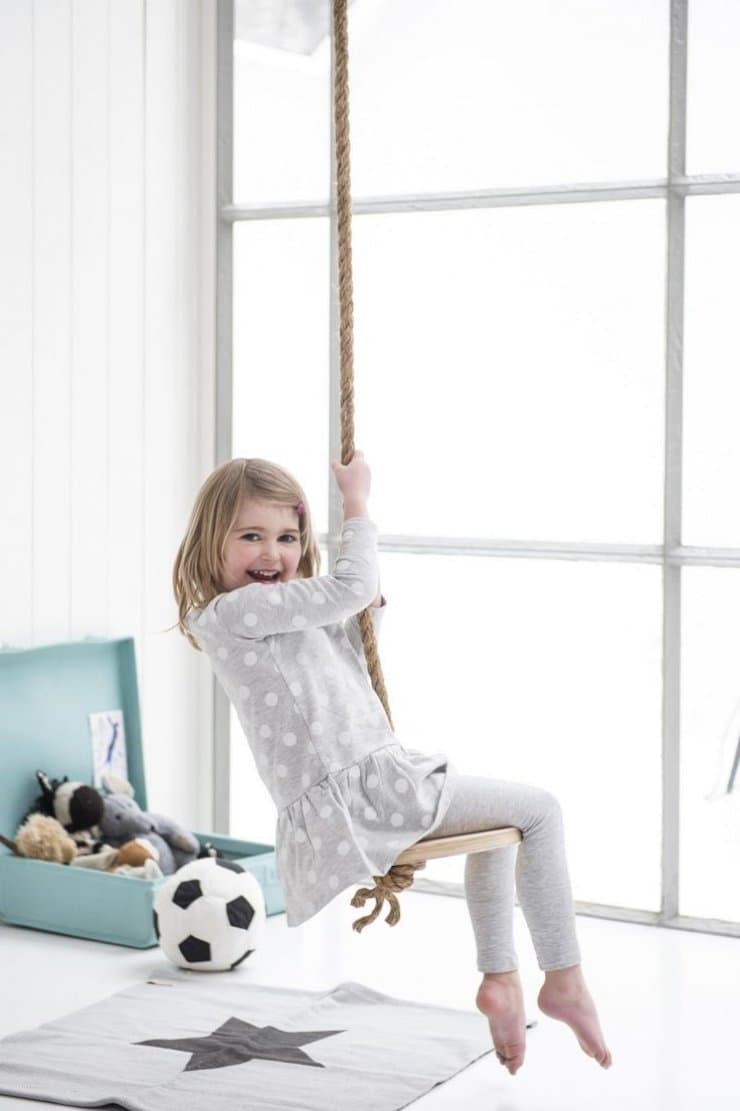 fabriquer une balancoire d interieur chambre enfant