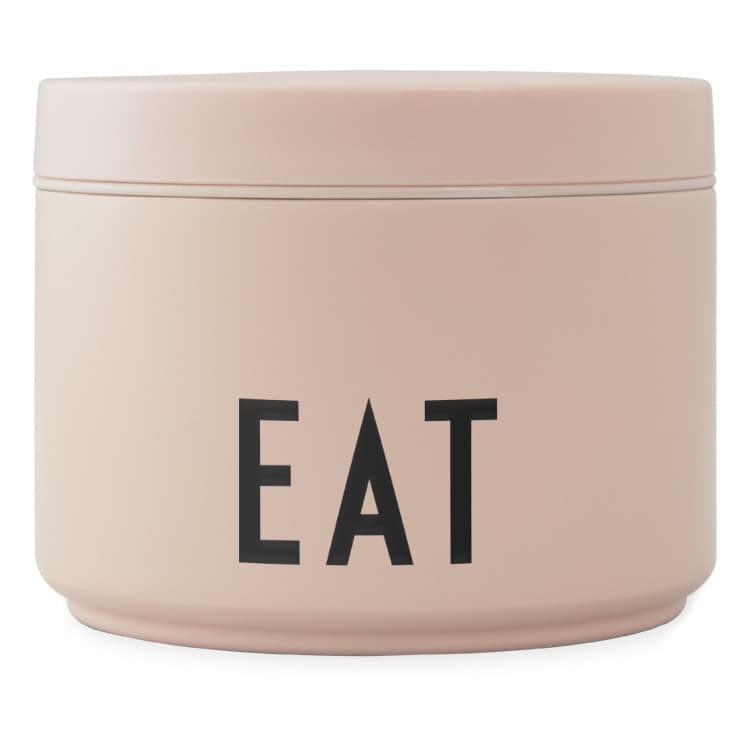 Boite thermique ronde acier rose eat moderne tendance