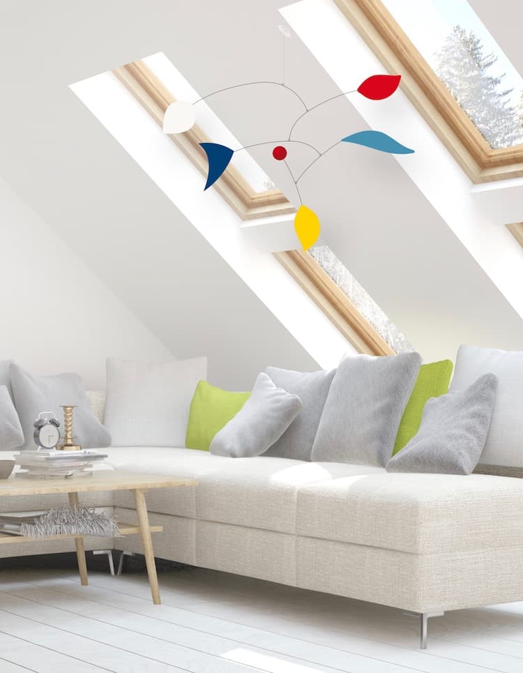 virvoltan mobile pour adulte calder chalet salon velux sous les toits