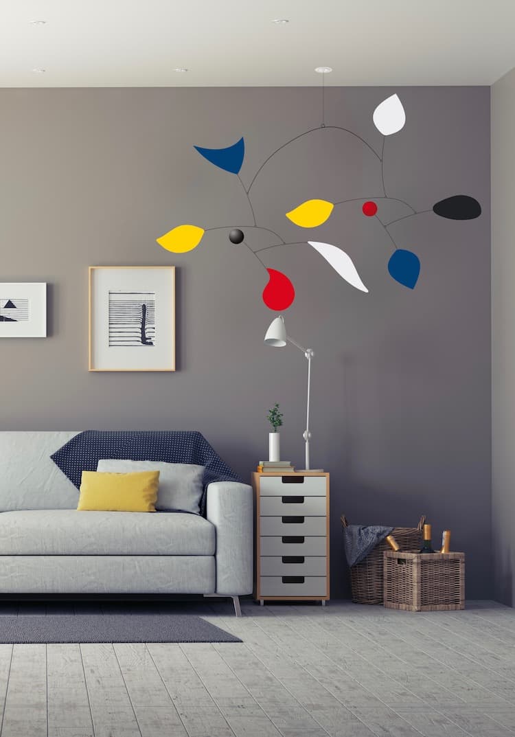 virvoltan mobile pour adulte calder arty design sculpture volante