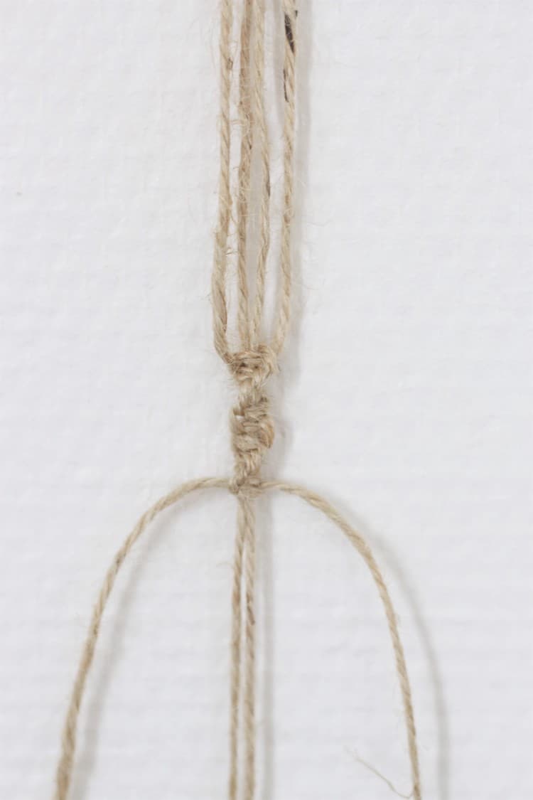 noeud torsade étape facile pour corde travaux manuels