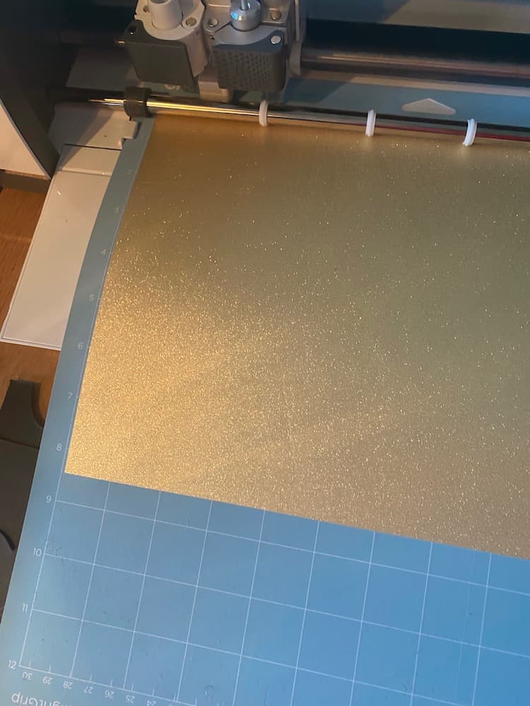 tutoriel avis test machine de découpe autocollant paillette vinyl doré