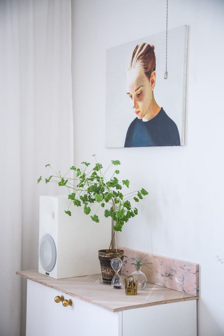 meuble commode originale diy marbre laiton