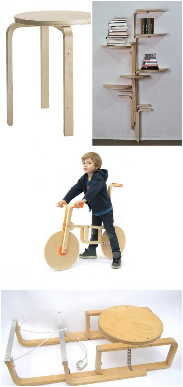 transformer un meuble IKEA facilement le tabouret frosta  en étagère draisienne luge