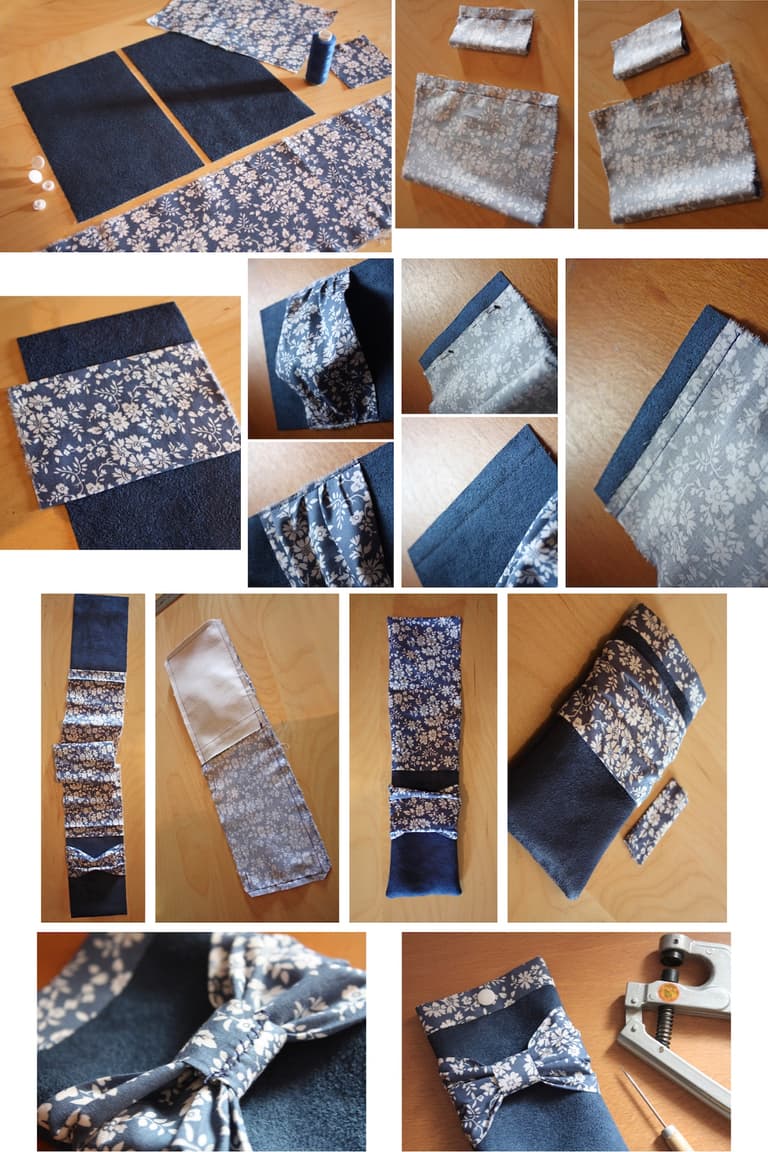 tutoriel couture patron gratuite étui lunettes coton