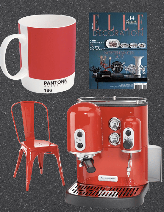 Enigme einstein by Clem Around The Corner. Rouge pantone w2 tolix kitchenaid.
