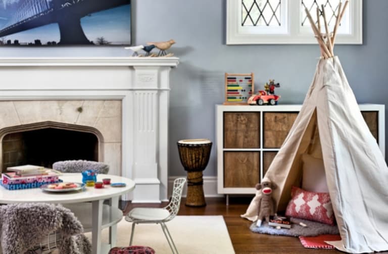 tipi pour une chambre d'enfant décoration cabane deco teepee kid.
