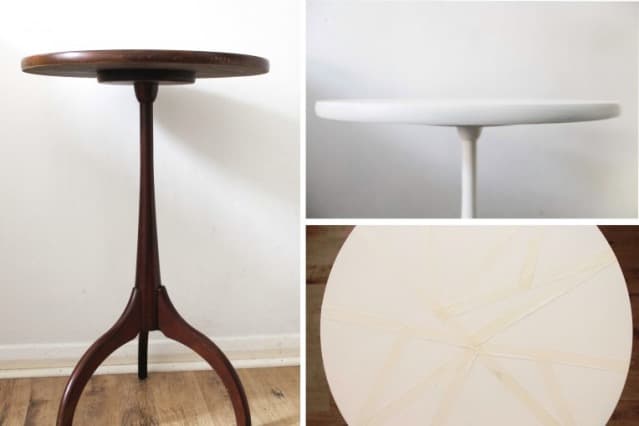 Table à motifs géométriques DIY tutoriel tuto.