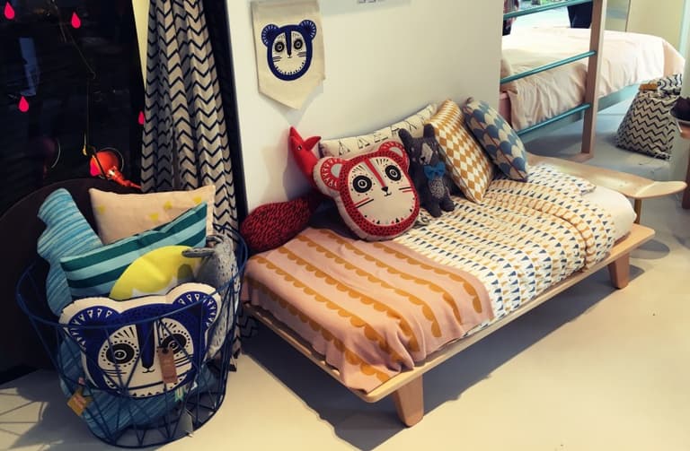 Mobilier design pour enfant dans l’ancien showroom Silvera Kids à Paris