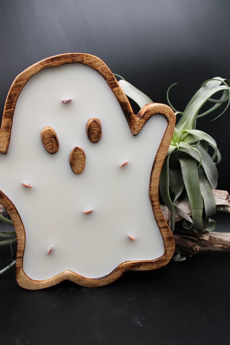 bougie artisanale chic fête diner Halloween
