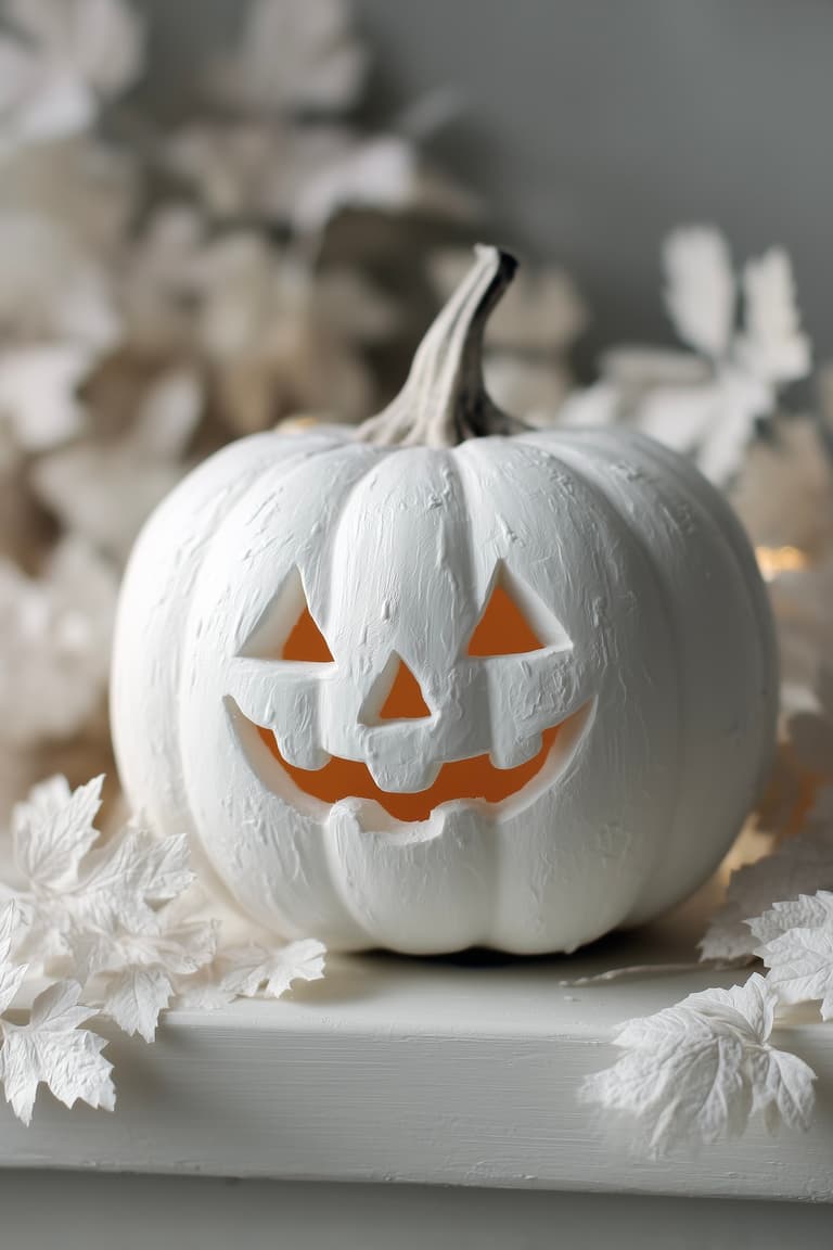 faire soi-même déco Halloween enfant-peinture citrouille