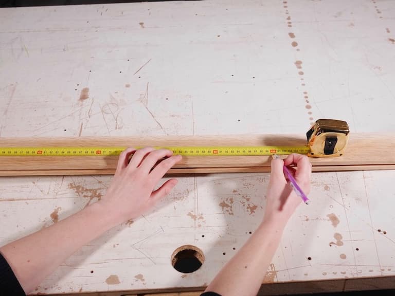 DIY sapin de Noël en bois parquet upcycling