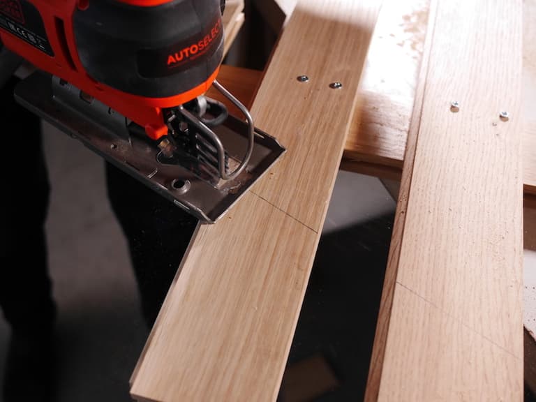 DIY sapin de Noël en bois parquet upcycling